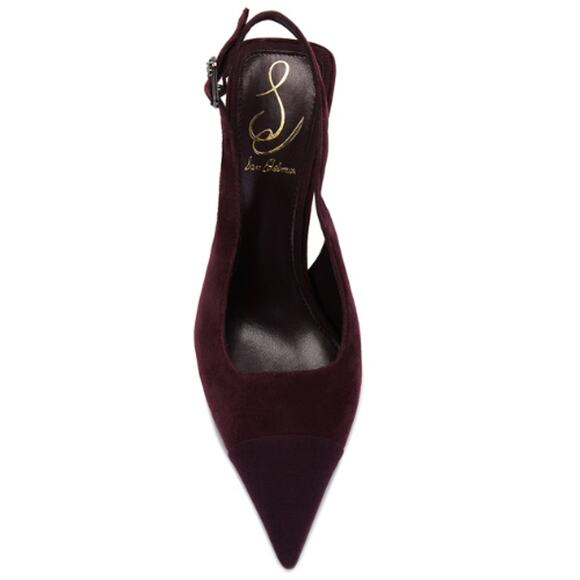 Sam Edelman Odette Slingback Heels in Parisian Plum – EUC Size 7 - Picture 3 of 8